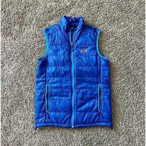 Mountain Hardwear Men's Packable Lightweight Vest Blue Zip Size Small
